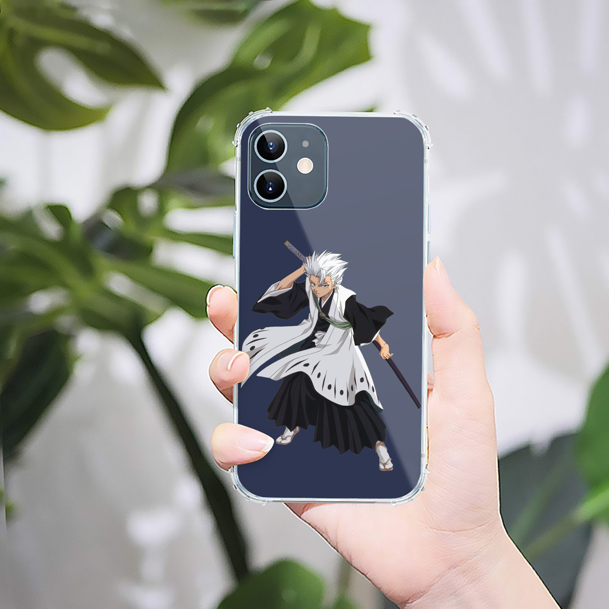 （画像用） ブリーチ 日番谷冬獅郎（ひつがや とうしろう） BLEACH Hitsugaya Toushirou 【iPhone 12シリーズ対応】透明スマホケース（クリアソフトケース）